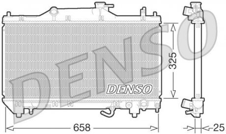 Радиатор DENSO DRM50067 (фото 1)