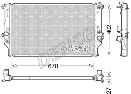 Радиатор DENSO DRM50092