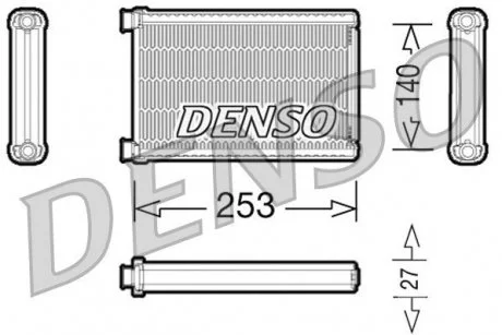 Фото радиатор отопителя DENSO DRR05005 Радиатор отопителя DENSO DRR05005