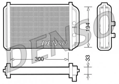 Фото радиатор печки DENSO DRR09033 Радиатор печки DENSO DRR09033