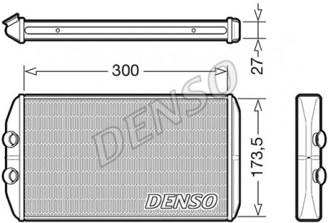 Радіатор обігрівача DENSO DRR12008