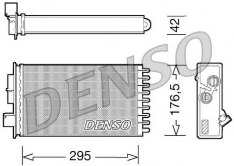 Радиатор печки DENSO DRR12022