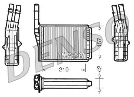 Радіатор пічки DENSO DRR23013