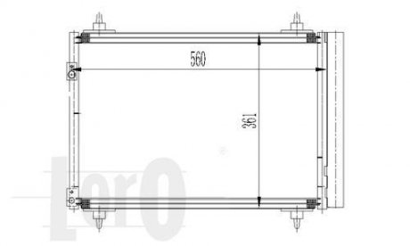 Радіатор кондиціонера Citroen Berlingo 1.6 HDI 08- DEPO 0090160016