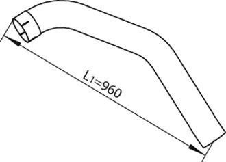 Труба вихлопного газу Dinex 49237