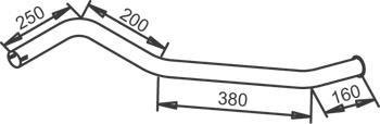Труба вихлопного газу Dinex 50765