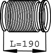 Гофра випускної системи Dinex 68239