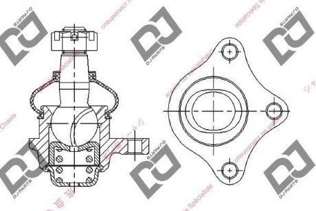 Кульова опора DJ PARTS DB1031