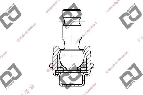 Кульова опора DJ PARTS DB1180