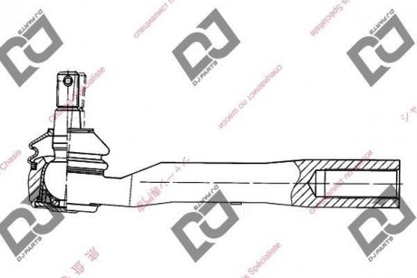 Наконечник поперечної кермової тяги DJ PARTS DE1041 (фото 1)