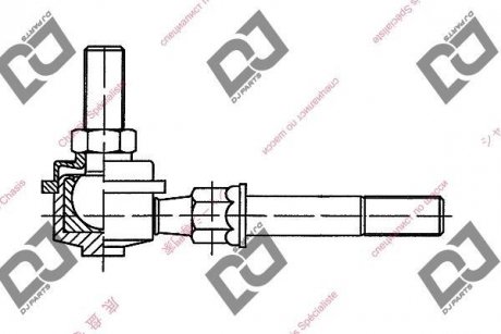 Тяга/стойка стабилизатора DJ PARTS DL1024