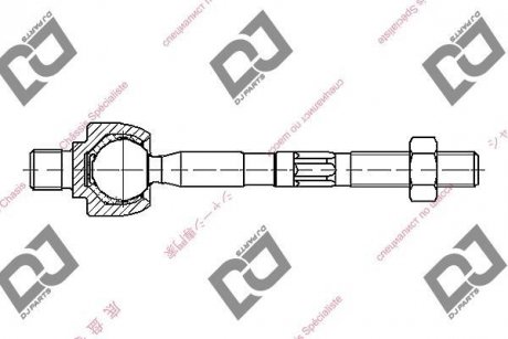 Осьовий шарнір, кермова тяга DJ PARTS DR1243