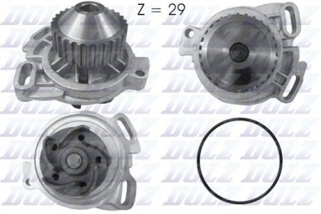 Помпа води Audi 100 2.2 /5 CYL./ 88- DOLZ A158