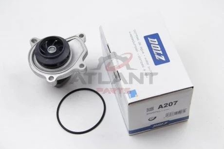 Насос охолоджуючої рідини, з ущільненням SEAT CORDOBA, IBIZA III, IBIZA IV, IBIZA IV SC, IBIZA IV ST, IBIZA IV/HATCHBACK, TOLEDO IV, SKODA FABIA I, FABIA I PRAKTIK 1.2/1.2LPG 07.01-06.15 DOLZ A207