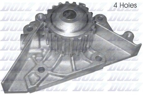 Помпа води C5,Peugeot 406,407 1.8-2.2 16v 00- (кріплення 4-х точ.) DOLZ C154