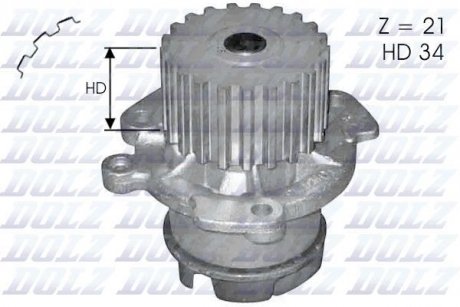 Водяний насос DOLZ L124