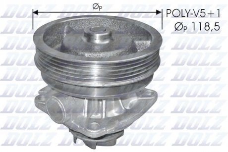 Помпа води Punto,Tempra 1.4,1.6 92- DOLZ S217