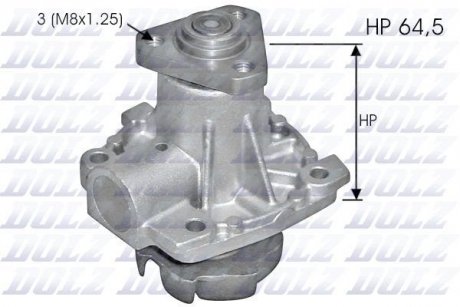 Помпа води Sedici 06-,Suzuki Grand Vitara 05-,Swift,SX4 05- DOLZ S248