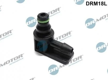 Штуцер шланга обратки Г-подiбний,з безпекою - Bosch (пласт.) Dr.Motor DRM18L