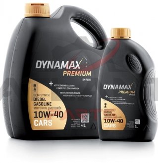 Масло моторное PREMIUM SN PLUS 10W40 (1L) DYNAMAX 502647