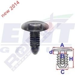 Зажими для бамперів та решіток ELIT C60642