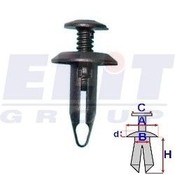 Зажим бампера ELIT R 58211Z