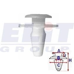 Зажим бампера ELIT R A15814