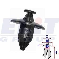 Зажим бампера ELIT R B16782