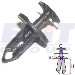 Зажим бампера ELIT R C10129