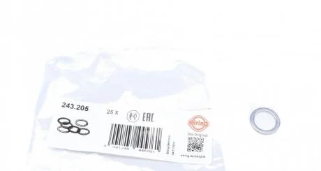 Шайба алюмінієва 14*20*1,5мм ELRING 243.205