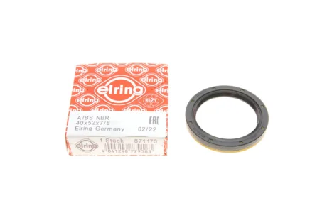 Сальник маточини колеса 40 x 52 x 7/8 ELRING 871.170
