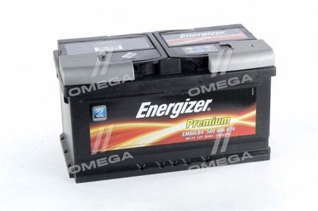 Аккумулятор 80Ah-12v Prem.(315х175х175), R,EN740 Energizer 580406074