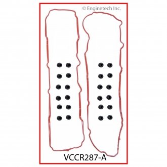 Прокладка клапанной крышки, кол-т на двигатель с втулками ENGINETECH VCCR287A