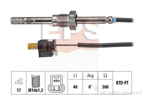 Датчик температуры выпускных газов MB C (W203, S203), E (W211, S211)/Viano 03- /Vito 03- EPS 1220153 (фото 1)