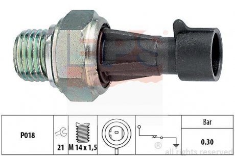 Датчик давления масла (M14x1.5) (ключ на 21) Fiat GM PSA 80- EPS 1800096