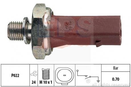 Датчик тиску мастила Audi A3,6,Q3,Q5,Golf V,VI,Passat,Caddy III,T4,5,Crafter,Skoda EPS 1800132