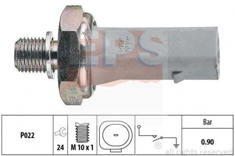 Датчик тиску мастила Audi A4/5/6/8,Q5/7,Skoda SuperB,Golf IV,T5,Passat,Touareg 99- EPS 1800134