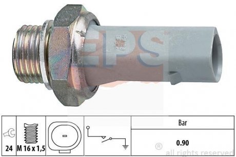 Датчик тиску масла Skoda Fabia/Octavia 99- EPS 1800150
