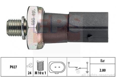 Датчик тиску мастила A4/A5/A6/A8 2,8-3,2FSI 06-. EPS 1800185