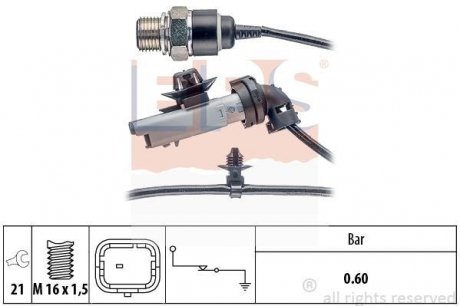 Датчик тиску мастила C3/C4/DS/Berlingo 1,6HDi 09- EPS 1800199