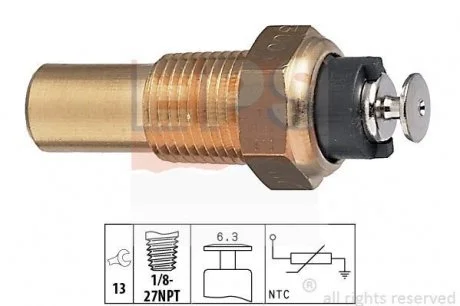 Датчик температури води Corsa A B,Kadett D/E EPS 1830005