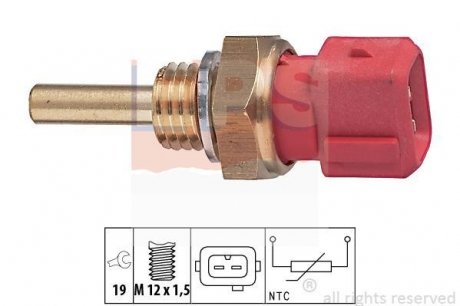 Датчик темп.води Bluebird,Patrol,Primera,Sunny,Terrano,Kia,Ford Maverick EPS 1830155