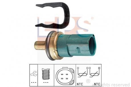 Датчик температуры охлаждающей жидкости (зеленый) (4 контакта) VAG 95-10 EPS 1830258