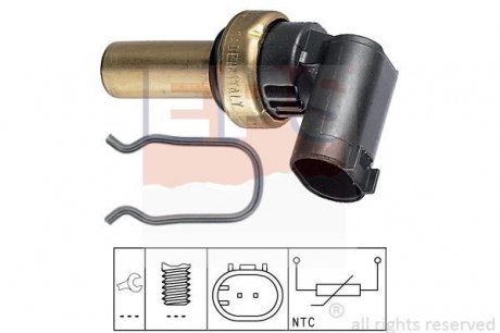 Датчик температури води Astra H 1.6/1.8 06-, Vectra C 1.8 06-, Corsa, Zafira. EPS 1830324