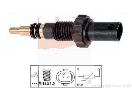 Датчик температури води 3 E90 318-330D,5 E60 520d,5 F10,7 F01,X3/5/6,Mini EPS 1830348