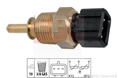 Датчик температури води Accent,H-1,Santa Fe,Tucson,Kia Carens,Ceed,Cerato,Rio EPS 1830367 (фото 1)