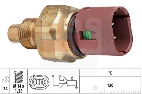 Датчик температури води CLIO 90-,R19,21,Kangoo,Megane EPS 1830522