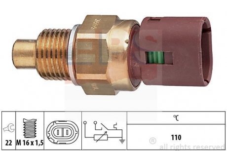 Датчик температурний Opel,Renault 2.5D-2.8DTI 97- EPS 1830555 (фото 1)