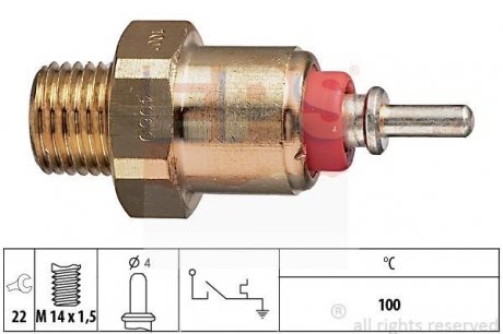 Датчик температури води (червоний) 100&quot;C M103/OM601-603/616 EPS 1840069