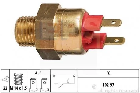 Термовыключатель вентилятора радиатора EPS 1850063